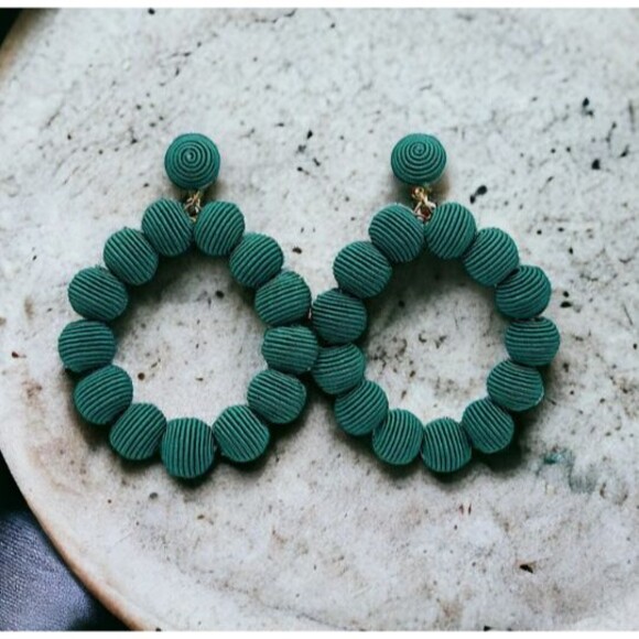 Unbranded Jewelry - Green Ball Drop Dangle Earrings Post Anthropologie Etsy